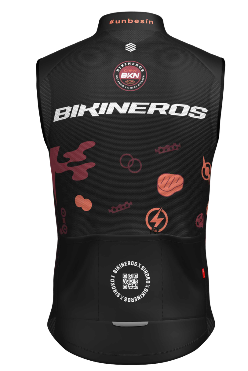 Chaleco cortavientos BIKINEROS SIROKO 2025