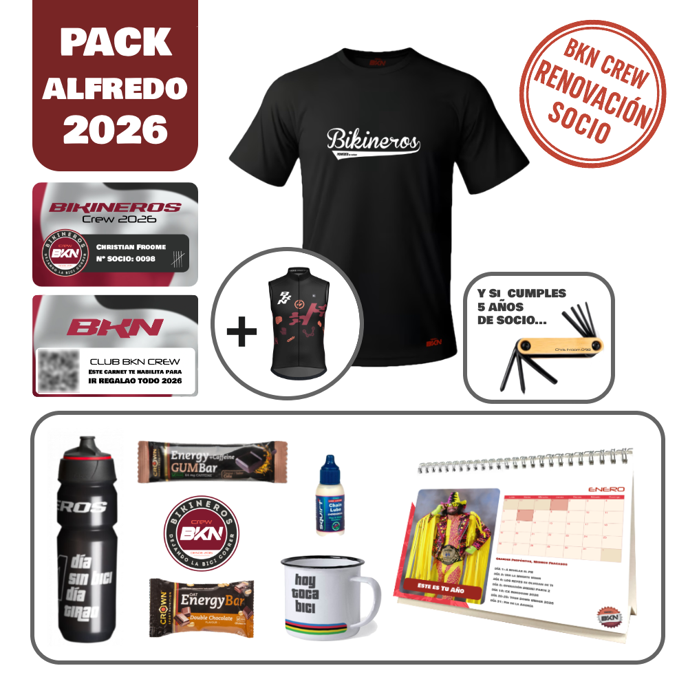Pack Alfredo - RENOVACIÓN SOCIO Club BKN 2026