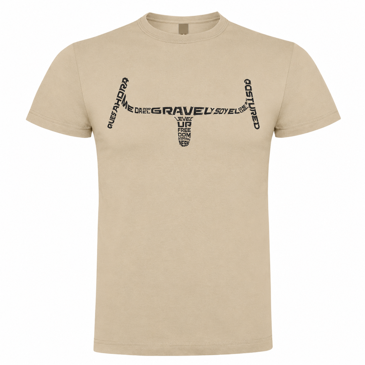 Camiseta AHORA ME DA POR EL GRAVEL (Arena)