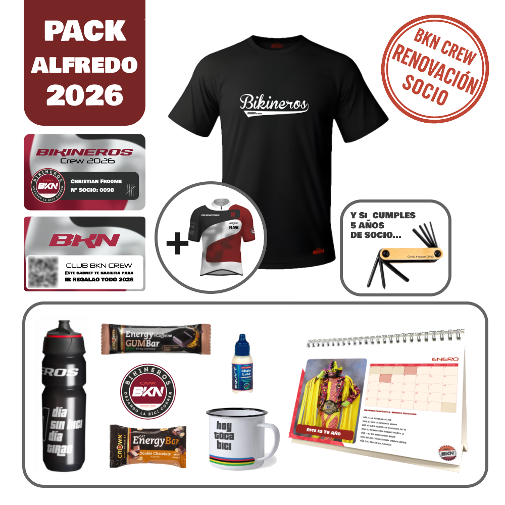 Pack Alfredo - RENOVACIÓN SOCIO Club BKN 2026