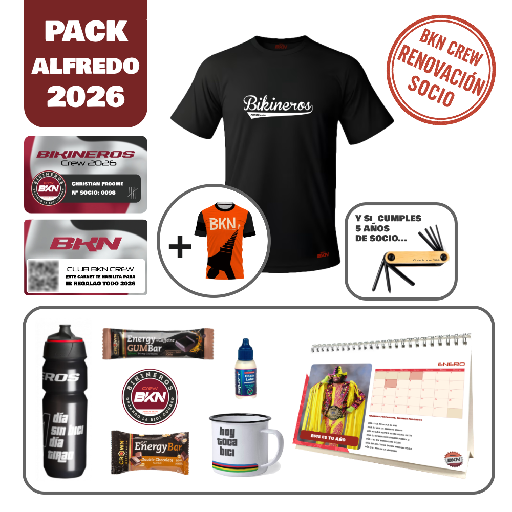 Pack Alfredo - RENOVACIÓN SOCIO Club BKN 2026